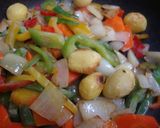 ボリューム＆ヘルシー☆ごろっと野菜の酢鶏作り方3写真