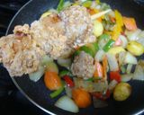 ボリューム＆ヘルシー☆ごろっと野菜の酢鶏作り方4写真