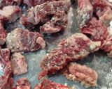 簡単フランス田舎料理＊牛肉の赤ワイン煮込作り方1写真