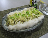 ＊夏はあっさり　蒸しなすの針生姜のせ＊作り方9写真