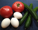 簡単！夏野菜の中華炒め「トマきゅう玉子」作り方1写真