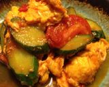 簡単！夏野菜の中華炒め「トマきゅう玉子」作り方5写真
