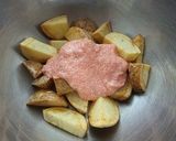 フライドポテトの明太マヨ・チーズグリル作り方2写真