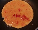すりおろしパプリカいり、オレンジ色卵焼き作り方3写真