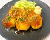タコ無♪チーズ入♪じゃがいものたこ焼き風作り方12写真