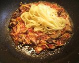 きのこのトマトクリームパスタ作り方7写真
