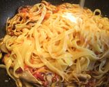 きのこのトマトクリームパスタ作り方8写真