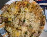 レンジ簡単クリーミーチャプチェ味炒飯弁当作り方11写真