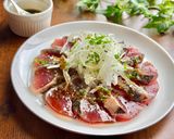 チミチュリソースで♩かつおのカルパッチョ作り方3写真