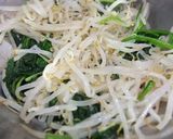 サラダ感覚☆ほうれん草ともやしのナムル作り方4写真