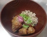 手抜き汁物☆濡れおかきととろろのすまし汁作り方1写真