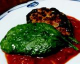 ホウレン草リーフハンバーグ作り方4写真