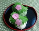 なんちゃって和菓子 ~桜餅風おにぎり作り方11写真
