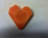 お弁当に♥型がなくてもハートにんじん♥作り方3写真