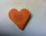お弁当に♥型がなくてもハートにんじん♥作り方4写真