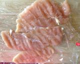 鶏ササミのふっくらチーズ焼き作り方1写真
