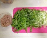 水菜とツナのパスタ作り方2写真