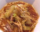 塩麹使用☆マルちゃん正麺でセロリラーメン作り方3写真