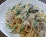 アスパラとベーコンの豆腐クリームパスタ作り方10写真