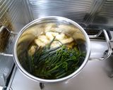 わらび・油あげ・そら豆の含め煮 ヘルシー作り方3写真