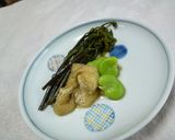 わらび・油あげ・そら豆の含め煮 ヘルシー作り方4写真