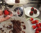 いちご大福♡白玉粉をレンジでチン♩作り方3写真