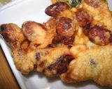 讃岐料理☆半熟卵天ぷらと金時豆の天ぷら作り方4写真