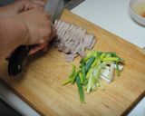 台湾料理~回鍋肉と青葱の醤油炒め作り方2写真
