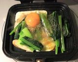 ホットサンドパンで卵ごぼう小松菜焼き作り方4写真