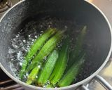 居酒屋風❓オクラのなめらか豆腐かけ作り方1写真