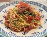 マルタイ｜生ハムとトマトの冷製和えそば作り方4写真