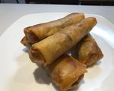 鶏胸肉の春巻き作り方4写真