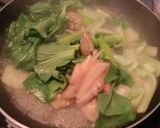 岩下の新生姜で、青梗菜とチキンをおいしく作り方3写真