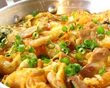 ■卵でまろやか旨い！豚肉とキムチの卵とじ作り方8写真
