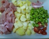 鶏ムネ肉とそら豆のクレイジーソルト炒め作り方1写真