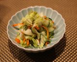 たっぷり食べれるキャベツの浅漬けサラダ作り方4写真
