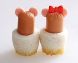 キャラ弁☆ウインナーでミッキー＆ミニー作り方7写真