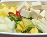 韓国料理ー韓国味噌鍋：デンジャンチゲ作り方1写真