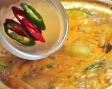 韓国料理ー韓国味噌鍋：デンジャンチゲ作り方5写真