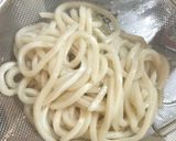 豚バラ肉とアスパラの焼きうどん作り方4写真