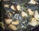 わらびと鶏肉の卵とじ作り方3写真