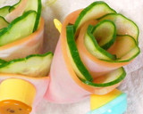 お弁当を華やかに♪簡単ハムきゅうり巻き☆作り方2写真
