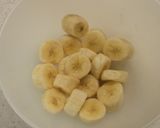 バナナの　蒸し揚げパンケーキ作り方1写真