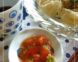 枝豆・トマトを乗せた　サーモン丼。作り方7写真