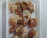 鶏肉の水菜サラダ カレー風味作り方1写真