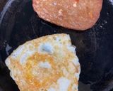 イングリッシュマフィンで月見バーガー作り方2写真