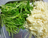 豆苗とツナと春雨の和風炒め作り方1写真