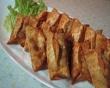 ♪カレー風味餃子の包み揚げ♪作り方9写真