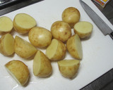 素揚げ新じゃがのめんつゆバター煮作り方3写真