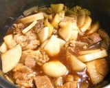牛すじの甘味噌煮込み作り方7写真